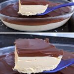 This no-bake layered dessert is rich, creamy, and full of tropical flavor with a smooth chocolate finish on top. It’s the kind of recipe that comes together quickly, chills beautifully in the fridge, and tastes like something you’d get from a bakery-style dessert table. The base is light and fruity with a sweet passion fruit flavor, while the topping is a glossy chocolate ganache that sets into a soft, rich layer. Together, they create a simple but impressive dessert that works for family gatherings, parties, or whenever you want something sweet without baking. Why This Dessert Works So Well This recipe is all about contrast. The creamy fruit layer is smooth, slightly tangy, and sweet, while the chocolate ganache adds richness and depth on top. Because everything is blended and chilled instead of baked, the process is very beginner-friendly. You don’t need special skills or equipment, just a blender, a bowl, and a fridge. It’s also flexible. You can switch the flavor powder, adjust sweetness, or even play with different chocolate types depending on what you like. Ingredients You’ll Need For the Cream Layer Milk cream (3 cans) Creates a rich and smooth base for the dessert. Sweetened condensed milk (2 cans) Adds sweetness and helps thicken the mixture into a pudding-like texture. Passion fruit juice powder (2 packets) Gives the dessert its fruity flavor and slight tang. You can also use other flavor powders if preferred. For the Chocolate Ganache Milk cream (1 box) Helps create a smooth, silky ganache. Dark chocolate (200g, chopped) The main flavor for the topping. It melts into a rich, glossy layer. Optional chocolate chips Can be used for extra texture or stronger chocolate flavor. How to Make the Cream Layer Add the milk cream, sweetened condensed milk, and passion fruit juice powder into a blender. Blend everything together for about 5 minutes until the mixture becomes completely smooth, thick, and creamy. Once ready, pour the mixture into a glass baking dish and spread it evenly to form the base layer. How to Make the Chocolate Ganache Place the chopped dark chocolate in a heat-safe bowl. Melt it using either a microwave in short 30-second intervals or a double boiler, stirring between each round until smooth. Once melted, add the milk cream and mix until you get a glossy, silky ganache with no lumps. How to Assemble the Dessert Pour the chocolate ganache over the chilled cream layer. Spread it evenly so it fully covers the surface. Place the dish in the refrigerator and let it chill for at least 1 hour until firm and set. Serving Tips Serve the dessert cold straight from the fridge for the best texture. You can slice it into squares or spoon it into bowls depending on your preference. For extra presentation, you can top it with chocolate shavings or a light drizzle of melted chocolate. Helpful Tips for Best Results Blend the cream layer long enough so it becomes completely smooth with no graininess. Let the ganache cool slightly before pouring so it spreads easily without melting the base layer. Use a glass dish so you can see the beautiful layers when serving. Chilling time is important. The dessert firms up properly only after resting in the fridge. Storage Keep the dessert covered in the refrigerator for up to 3–4 days. Dessert is foolproof perfect for the weekend